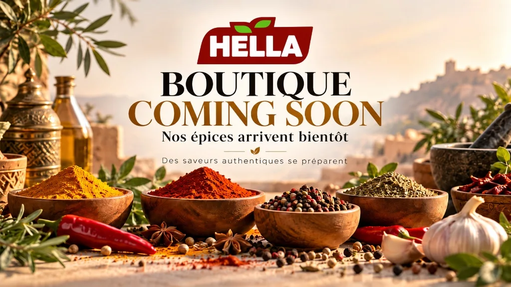 HELLA Boutique Coming Soon - Nos épices arrivent bientôt